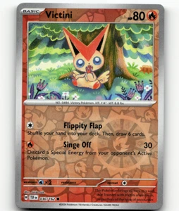 Reverse Holo - Pokemon Victini • Common • 030/162 Temporal Forces - Picture 1 of 1