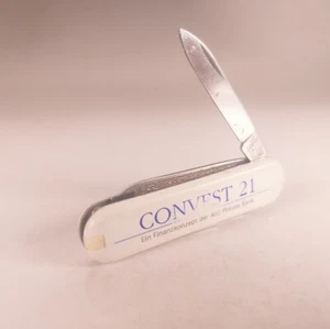 Schweizer Taschenmesser Victorinox 58mm Taschenmesser Classic SD weiß COVEST 21 Logo - Bild 1 von 5