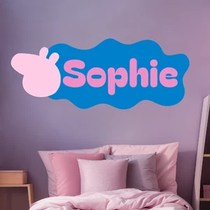 Pegatina de vinilo personalizada con nombre de granja I para niños I calcomanía de pared de guardería I multitamaño - Imagen 1 de 11