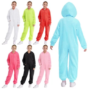 Kids Girls Rompers Daily Coveralls One Piece Bodysuit Holiday Jumpsuit Party - Picture 1 of 42