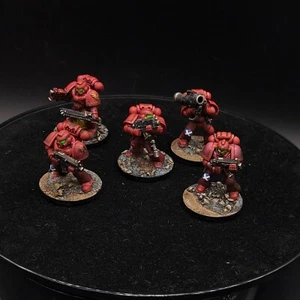 Pro Painted Warhammer 40k blood angel space marines ×5 lot #1 GW - Picture 1 of 2