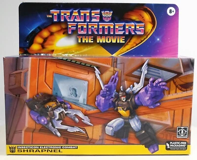 HASBRO 2023 TRANSFORMERS MOVIE G1 RETRO INSECTICON SHRAPNEL ROBOT FIGURE MISB - Image 1 of 4