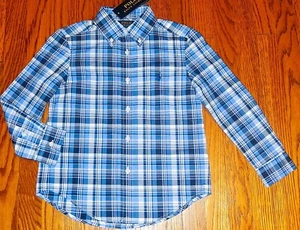 POLO RALPH LAUREN AUTHENTIC TODDLERS BOYS BRAND NEW ORIGINAL SHIRT Size 5, NWT - Picture 1 of 4