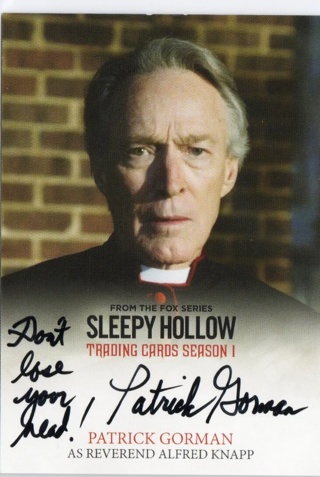 Sleepy Hollow Season 1 2015 Auto PG Patrick Gorman as Reverend Alfred Knapp - Image 1 of 1