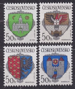 CZECHOSLOVAKIA 1990 SC#2783/86 MNH** set, City Arms. - Imagen 1 de 1