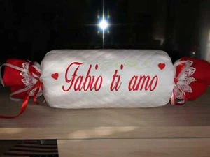 CUSCINO PERSONALIZZATO SAN VALENTINO IDEA REGALO AMORE TI AMO SOPRAMMOBILE - Foto 1 di 4