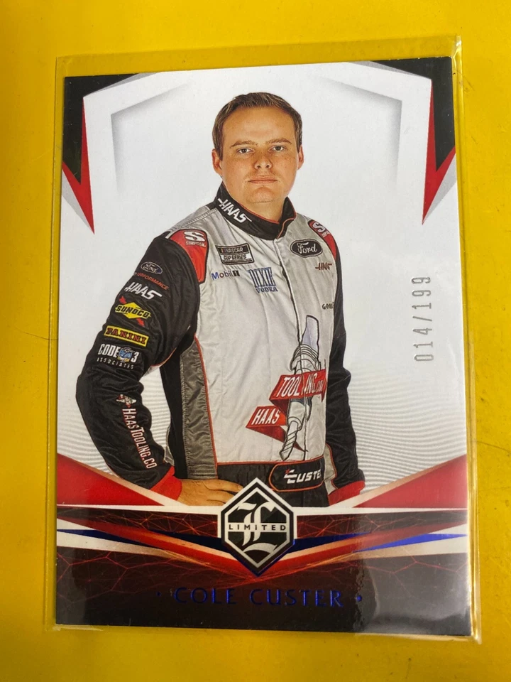 RS8104 2021 Panini Chronicles Limited Blue #14 Cole Custer #14/199 - Image 1 of 1
