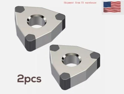 2 PIEZAS WNMG080408 WNMA432 CBN-6 nitruro de boro superduro CBN hoja acero endurecido Foto 1 de 3