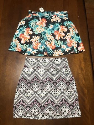 Victoria Secret PINK Bodycon Aztec Skirt Large & Floral high waist Small - Image 1 of 3