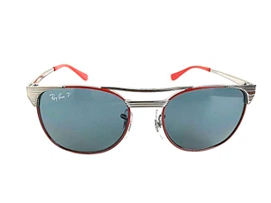 Polarized Ray-Ban Junior RJ 9540S 218/2V 47mm Silver/Red Unisex Sunglasses . - Picture 1 of 7