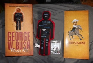 GEORGE W. BUSH VOODOO KIT w/ 9" DOLL & VOODOO HANDBOOK By TURK REGAN OPENED BOX - Picture 1 of 16