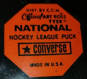 Disco gioco vintage NHL anni 70 Vancouver Canucks Art Ross Tyer Converse - Foto 1 di 5