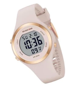 Waterproof Sport Women's Digital Chronograph Silicone Strap Watch - Picture 1 of 9