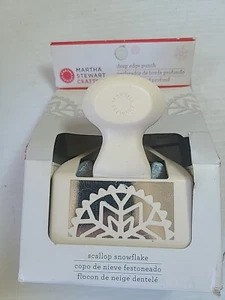Vellopa copo de nieve descontinuado Martha Stewart Crafts borde profundo Navidad - Imagen 1 de 6