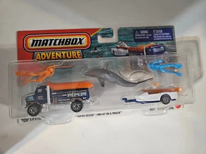Matchbox Hitch & Haul #3 MBX Ocean Rescue | Rapids Rescue 2021 ORANGE Trailer - Picture 1 of 6