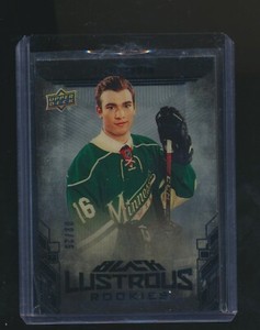 LUKE KUNIN 2017-18 UPPER DECK BLACK LUSTROUS ROOKIES ONYX PARALLEL RC 09/25