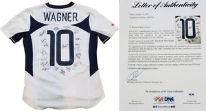 🇺🇸 PSA DNA 2003 USA Womens World Cup Team Signed Jersey Hamm Chastain 20 Autos - Picture 1 of 9
