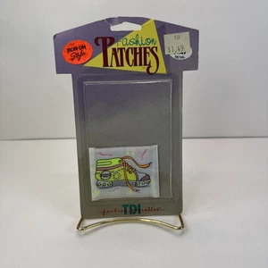 Vintage Neon Tennis Shoe Iron On Patch By Timberline Design 2.5”x2” NIB - Picture 1 of 3