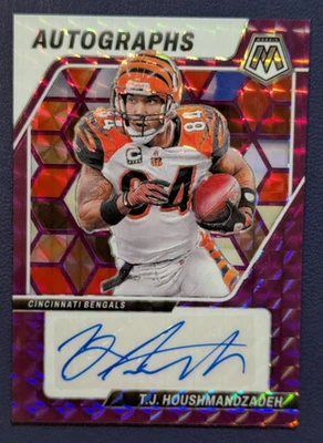 2024 Panini Mosaic Purple Prizm AUTOGRAPH T.J. Houshmandzadeh (#/49) (FREE S/H) - Image 1 of 3