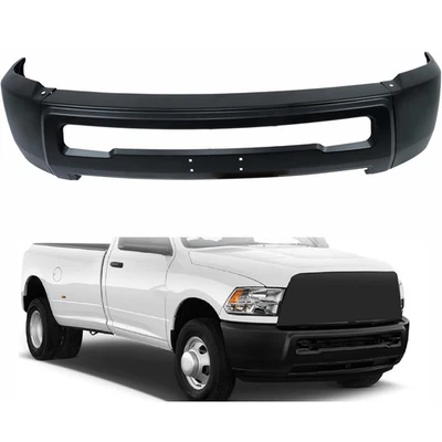 Black Steel Front Bumper Face Bar For 2011-2018 RAM 2500 3500 w/o Fog Light Hole — 第 1/4 张图片