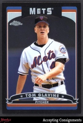 Topps Chrome Refractors #31 2006 Tom Glavine METS Foto 1 de 2