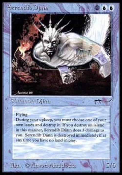 MTG English Serendib Djinn NM Normal Arabian Nights - Image 1 of 1