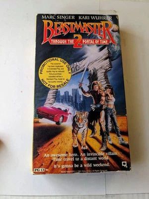 Vintage Beastmaster 2/Trust VHS Double Movie Tape Rare Promo Copy 1990s  - Image 1 of 4