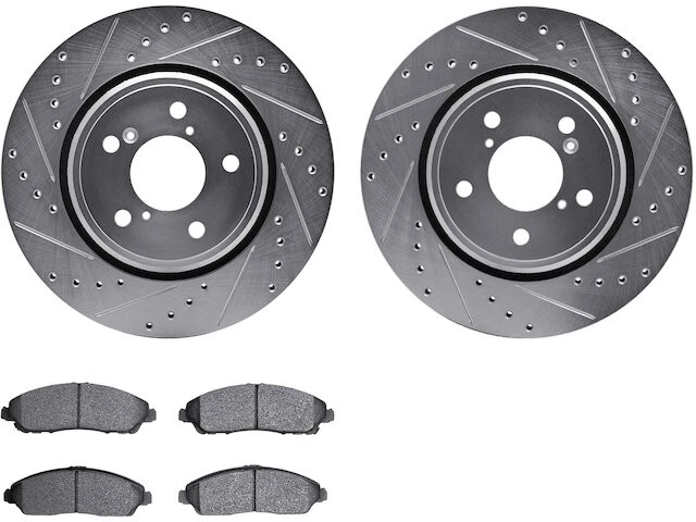 Kit de pastillas de freno delanteras y rotor 49NKSD51 para Acura MDX 2017 2018 2019 2020 Foto 1 de 1