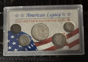 American Legacy Collectors Favorites Edition 5 Coins In Acrylic Display Case - Picture 1 of 5