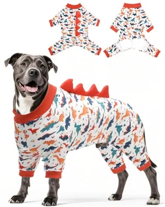 Dinosaur Costume Dog Pajamas, Stretchy Spandex Crystal Velvet Sleepwear Coat ... - Foto 1 di 5