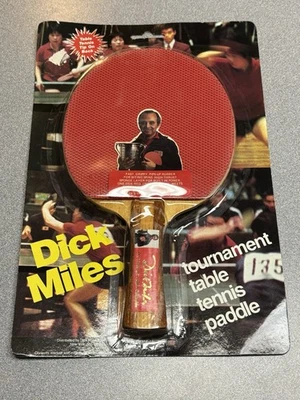 Paleta de tenis de mesa Dick Miles Tournament años 70’s vintage NUEVA MUY RARA Foto 1 de 2