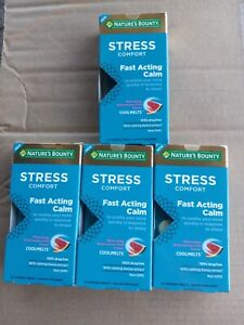 LOT OF 4 NATURE'S BOUNTY STRESS COMFORT FAST ACTING CALM 20 ct Tablet Ex 12/22