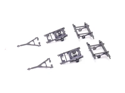 1:87 EM1228 Kibri 2x Deichsel / Drehgestell in schwarz für Umbau Eigenbau