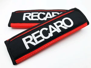 JDM RECARO RED SLIM SEAT BELT DRIFT SHOULDER COMFORT PAD COVER - Bild 1 von 2
