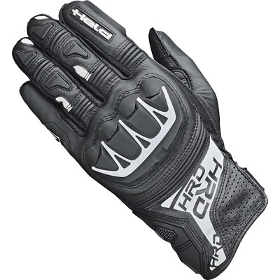 Guantes De Cuero Para Motocicleta K-11 - HELD Kakuda - Verano Negro-Blanco - Imagen 1 de 3