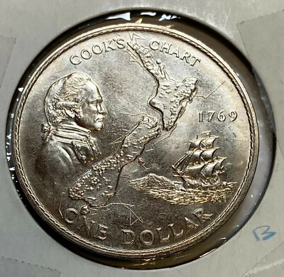 New Zealand 1969 Dollar BU (b) - Image 1 of 2