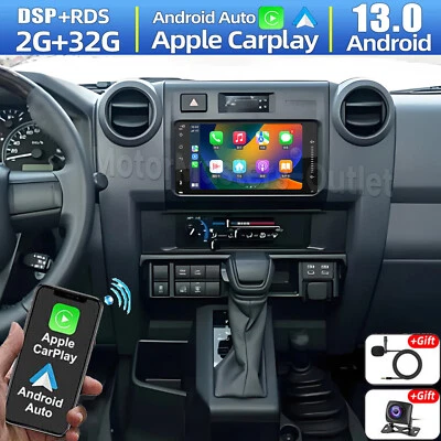 For Toyota Land Cruiser 1983-2006 W/ JBL Android 13 CarPlay Car Stereo Radio GPS - Image 1 of 4