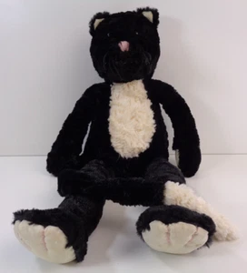 Official JellyCat Pickles Black & White Cat 18" Soft Toy Retired Plush - Picture 1 of 6