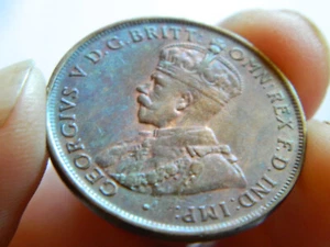 One Penny 1927 - Commonwealth of Australia - KM23 - excelente color - nivel: XF/AU - Imagen 1 de 6