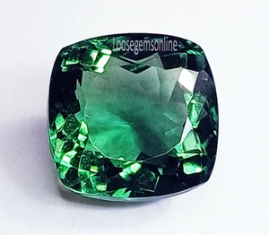 Natural Green Amethyst Loose Gemstone 10 to 12 Ct Cushion Shape Certified L845 - Picture 1 of 8