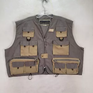 Field Stream Gray Fisherman Fly Fishing Pockets Outdoor Active Men Vest Size 3XL - Picture 1 of 22