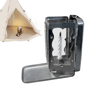 Folding Pocket Candle Light Portable Outdoor Candle Lamp With Candle For Camping - Picture 1 of 11