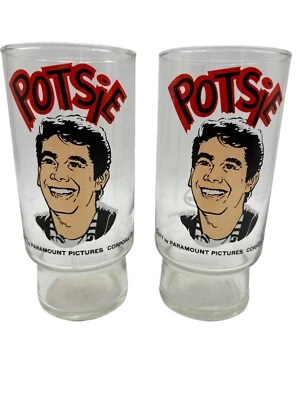 2件套复古1977年Happy Days POTSIE胡椒博士饮用玻璃杯玻璃杯 — 第 1/4 张图片
