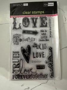 Hampton Art Kelly Panacci Clear Stamps "Love" SC0380 Scrapbooking Crafts Art - Picture 1 of 4