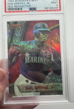 1994 Bowman's Best Limited Red REFRACTOR Ken Griffey Jr #40 Freshly Graded PSA 9