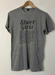 Tultex Gray T-Shirt Women's Medium Short Girls Tee Top Shirt - Picture 1 of 6