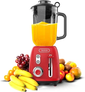 Frullatore Da Tavolo Retro Power Black Titanium Retrored. 1200W Di Potenza, 2 Ve - Foto 1 di 12