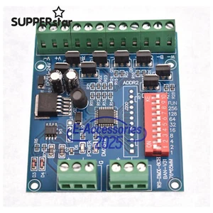 8CH RGBW DMX512 Decoder Controller 2groups RGBW Output DC5V-24V für Led Strip - Bild 1 von 7