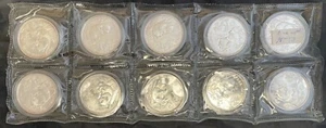 1995 Silver Panda 1 oz. Sheet of !0 Coins. Original Sealed. Free shipping. - Picture 1 of 5
