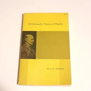 Whitehead's Theory of Reality A.H. Johnson 1962 Dover Publications - Imagen 1 de 4